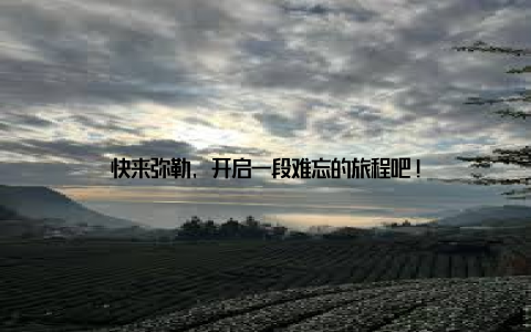 快来弥勒, 开启一段难忘的旅程吧!