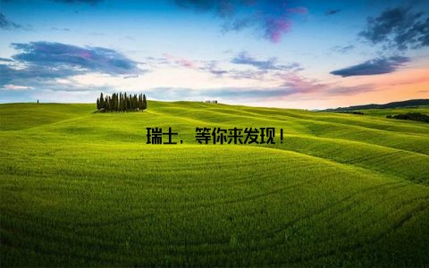 瑞士, 等你来发现!